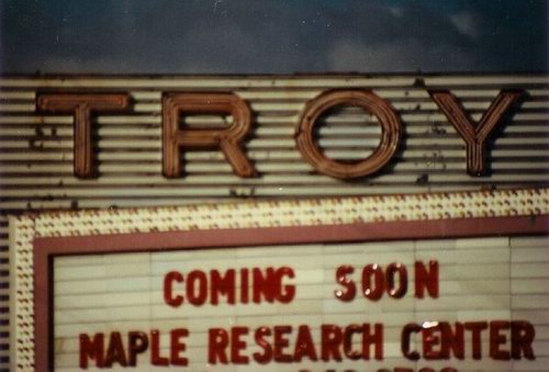 Troy Drive-In Theatre - Marquee From Jim